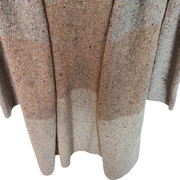 Sundance Womens S Tan Merino Wool Alpaca Blend Open Front Cardigan Sweater - Picture 3 of 7